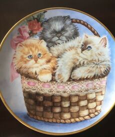 Тарелка Три маленьких котёнка от автора  от Franklin Mint