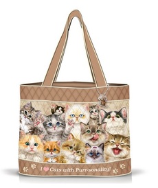 Дизайнерская сумка Кошечки от автора  от Bradford Exchange