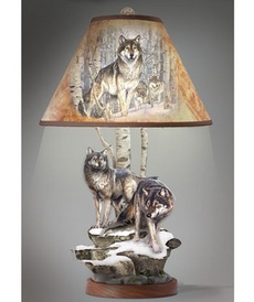 Дизайнерский светильник Волки от автора  от Bradford Exchange
