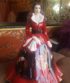 Скарлетт ОХара, Красное платье от автора  от Bradford Exchange