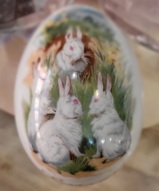 Винтажный фарфор, немецкий фарфор, винтажные подарки  - Пасхальное яйцо 1975.Кролики зайцы