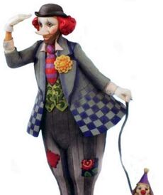 Цирковой клоун с собачкой от автора Jim Shore от Enesco Limited