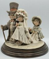 фигурки молодожены, викторианская свадьба, купить свадебную статуэтку, фарфоровые статуэтки свадебные - Викторианская свадьба невеста жених