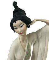 фарфоровая гейша, статуэтка гейши, фарфоровая фигурка гейши - Восточная гейша