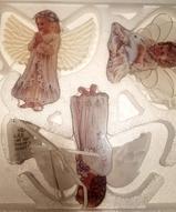 фарфоровый ангел, подарок для девушки, подарок для дочки, ёлочные игрушки  - Фарфоровые панно №2 Ангелы 3шт.