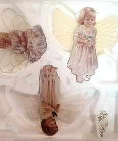 Фарфоровые панно №7 Ангелы 3шт.  от автора Dona Gelsinger от Bradford Exchange