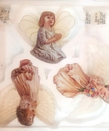 фарфоровый ангел, подарок для девушки, подарок для дочки, оберег  -  Фарфоровые панно №8 Ангелы 3шт. 