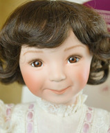 коллекционные куклы, куклы Дианны Эффнер, интерьерная кукла, винтажная кукла - Фарфоровая кукла Милая фиалочка