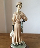 винтажная статуэтка, европейский фарфор, итальянская статуэтка - Модная дама 30-40х годов