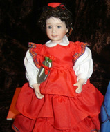 куклы Венди Лавтон, коллекционная кукла, авторские куклы, винтажная кукла - Фарфоровая кукла Рождественская №1
