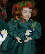 куклы Венди Лавтон, коллекционная кукла, авторская кукла, интерьерная кукла - Фарфоровая кукла Рождественская №4
