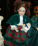 куклы Венди Лавтон, коллекционная кукла, авторская кукла, интерьерная кукла - Фарфоровая кукла Рождественская №5