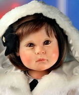 Виниловая кукла, кукла для дочки, кукла девочка, кукла в подарок - Коллекционная кукла Айв в Рождество