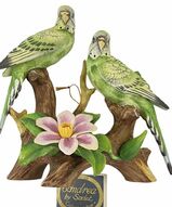 статуэтки фарфоровые попугаи, фигурка попугая,  - Тропические попугаи