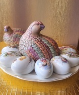 фарфоровые птицы, статуэтка птица, статуэтка перепела, винтаж, редкость, - Статуэтки милых перепёлок пара