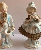 фарфоровые статуэтки в викторианском стиле, фарфоровые статуэтки детей - Парные статуэтки мальчик и девочка
