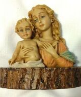 фарфоровая статуэтка, винтажная статуэтка, итальянская статуэтки - Статуэтка Дева Мария
