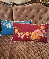 авторская работа, подушка орхидея, две декоративные подушки, декоративные наволочки, красивый подарок - Декоративные подушки 2шт. Валерия 