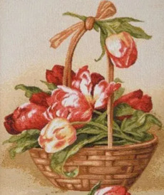 Декоративная подушка Тюльпаны от автора  от Rusbutik