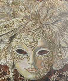 Декоративная подушка Венецианская маска от автора  от Rusbutik