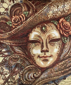 Диванная подушка Венецианская маска от автора  от Rusbutik