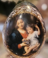 фарфоровое яйцо Фаберже, пасхальное яйцо фарфоровое, - Большое фарфоровое яйцо Пасхальное