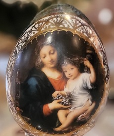 Большое фарфоровое яйцо Пасхальное от автора  от Lladro и других бренды