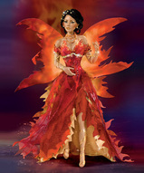 Фарфоровая кукла богиня - Богиня Огня