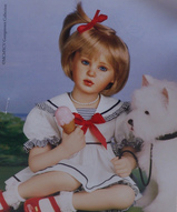 Коллекционная кукла фарфоровая - Сладкое на двоих