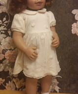 кукольное платье , одежда для кукол - Платье для куклы Сливки