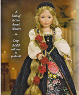 Фарфоровая кукла принцесса - Рапунзель принцесса