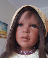 Коллекционная кукла, кукла из частной коллекции, винтажная кукла - Коллекционная кукла мулатка Kika АА 