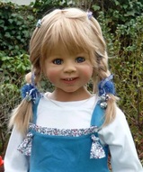 Шарнирная кукла, кукла из частной коллекции, реалистичная кукла, кукла девочка - Большая кукла Leandra б.у.