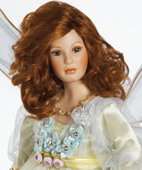 коллекционная кукла, интерьерная кукла, кукла из частной коллекции - Фарфоровая кукла фея леса Гайя 